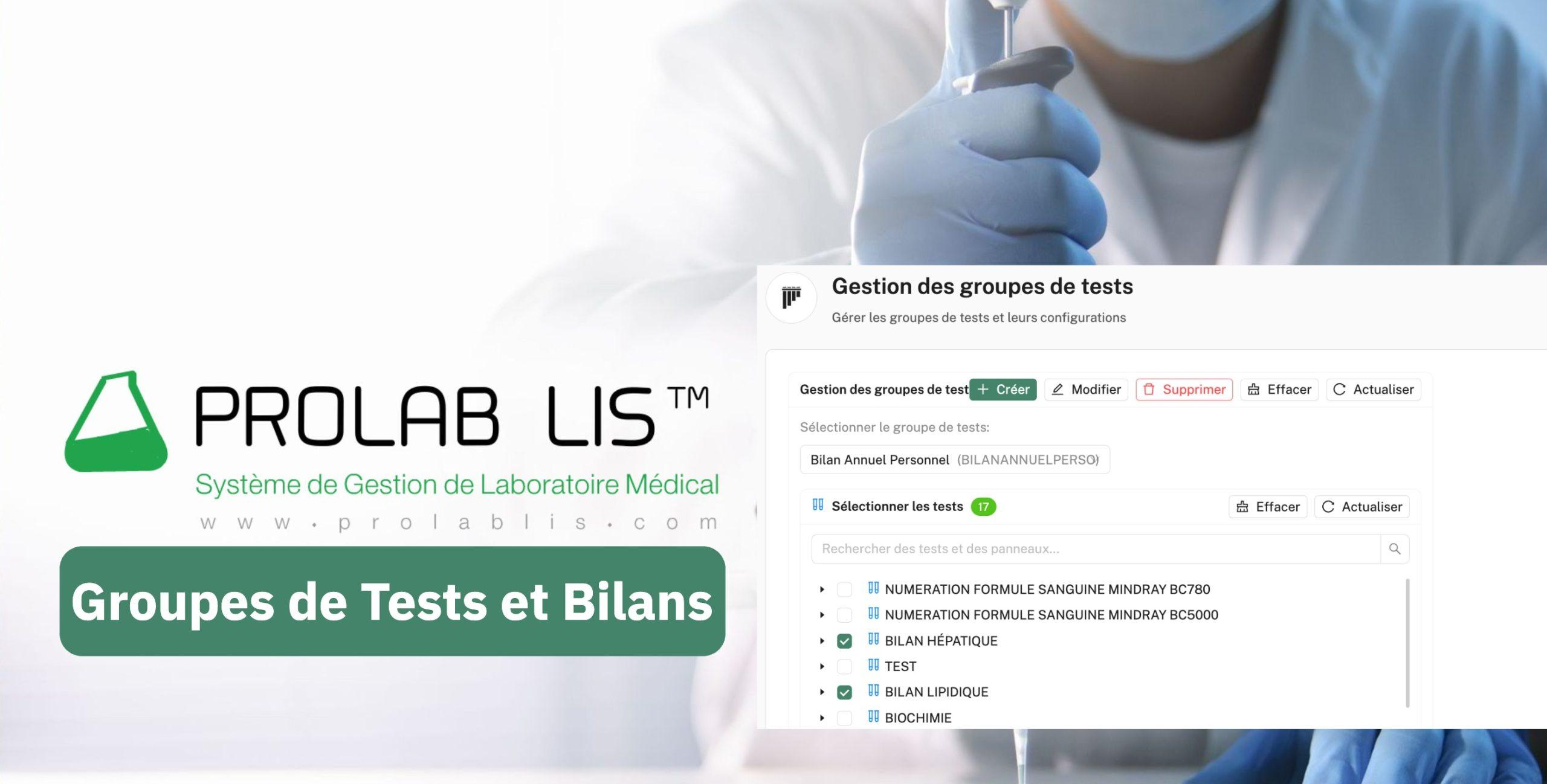 Prolab LIS Cloud v2.7 - Bilans - par Yoctobe
